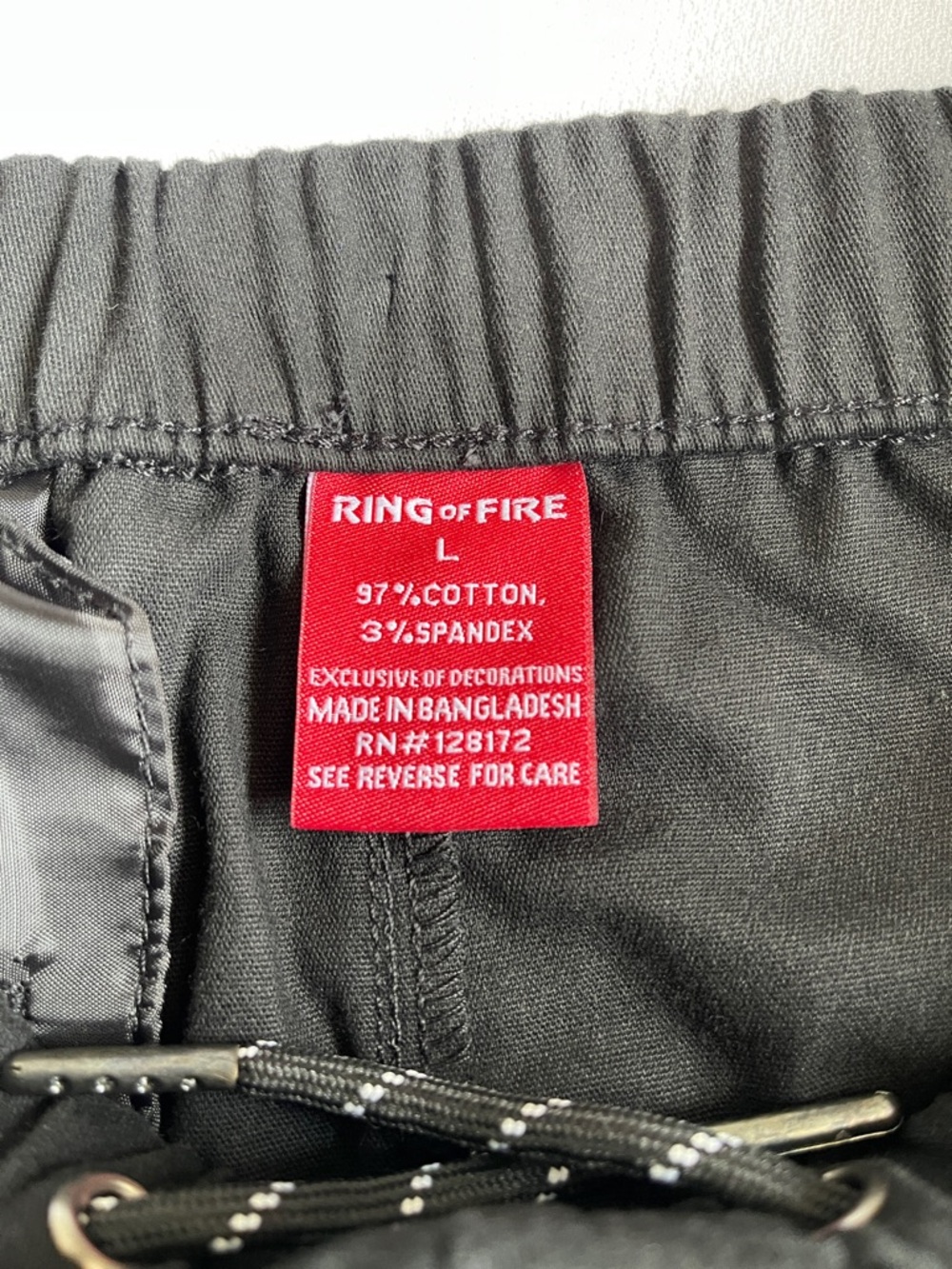 Ring of Fire Big Boys Black ADINO Cargo Shorts Brand New With Tags. - Picture 10 of 13